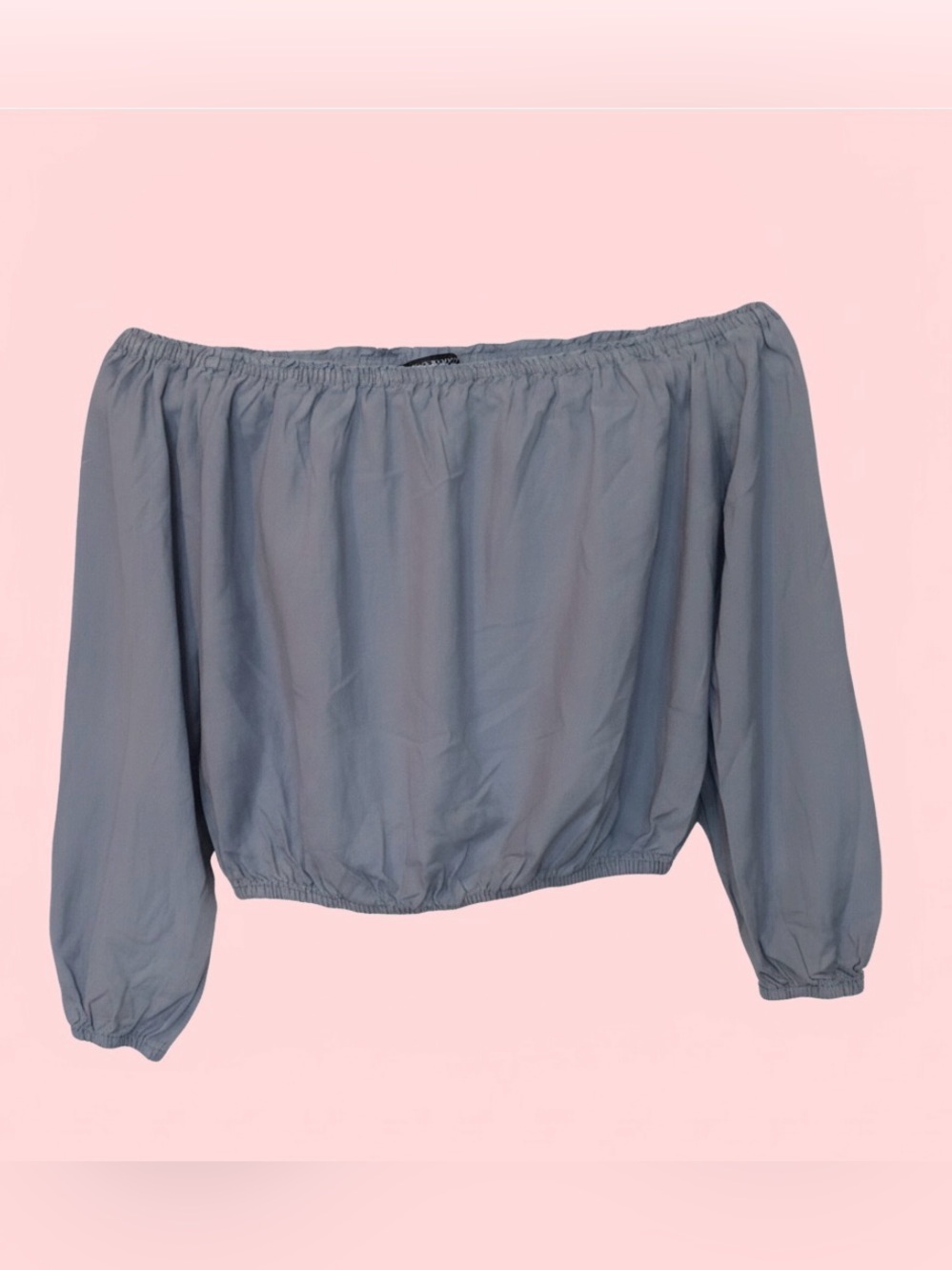 50% off! SUMMER SALE Brandy Melville Off-Shoulder 3/4  Sleeve crop top